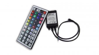 Kontroler LED RGB IR 12V 9A + pilot 44 przyciskowy